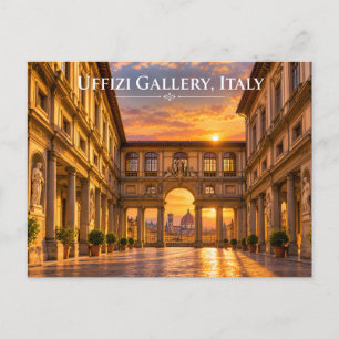 Tarjeta postal de la Galería Uffizi Florencia Atar
