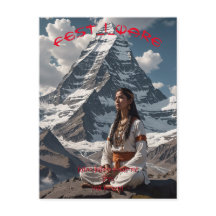 Tarjeta postal de la ganancia festiva meditador Mo