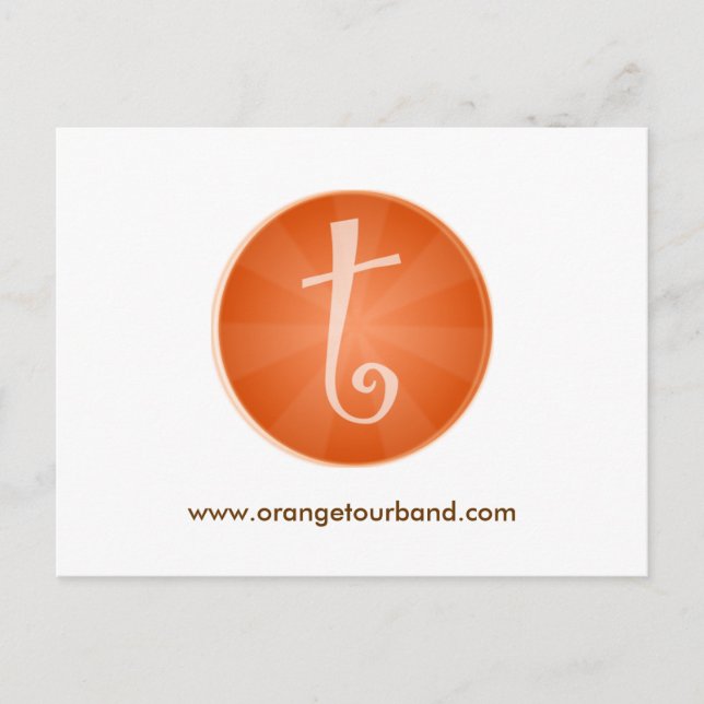 Tarjeta Postal de la Gira Naranja (Anverso)