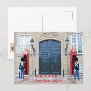 ¡Tarjeta postal de la Guardia Real de Dinamarca!