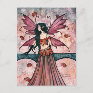 Tarjeta postal de la Hada del Otoño por Molly Harr