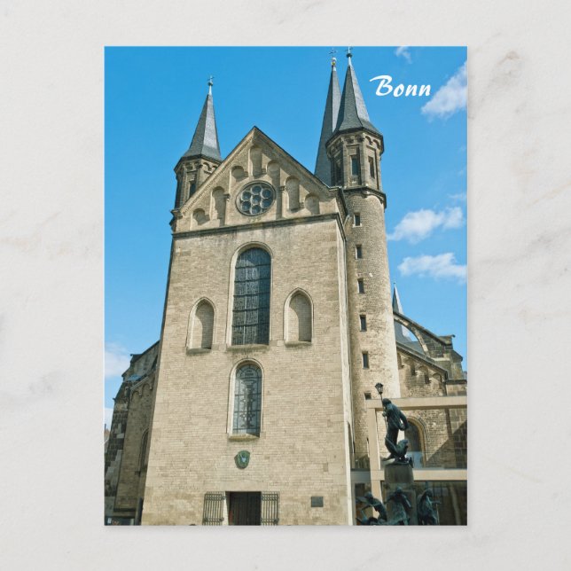 Tarjeta postal de la iglesia de Minster (Anverso)
