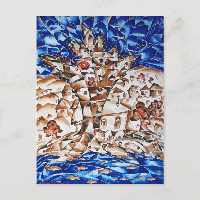 Tarjeta postal de la isla (Anverso)