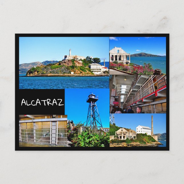 TARJETA POSTAL DE LA ISLA ALCATRAZ SAN FRANCISCO C (Anverso)