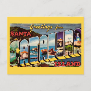 Tarjeta postal de la isla de Santa Catalina