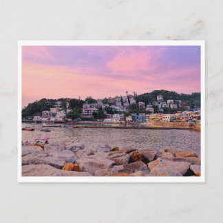 Tarjeta postal de la isla Lamma de Hong Kong