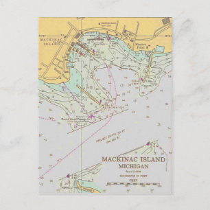 Tarjeta postal de la Isla Mackinac