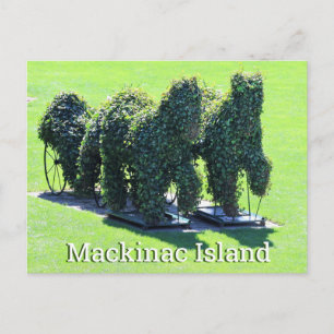 Tarjeta postal de la isla Mackinac Michigan