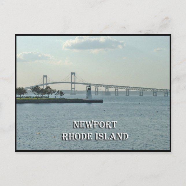 Tarjeta postal de la isla Rhode de Newport (Anverso)