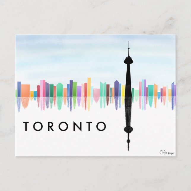 Tarjeta postal de la línea aérea de Toronto (Anverso)