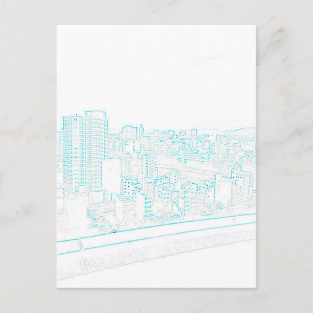 Tarjeta postal de la línea azul Parte 1 (Anverso)