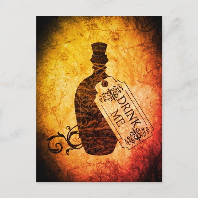 Tarjeta postal de la llama de la botella (Anverso)