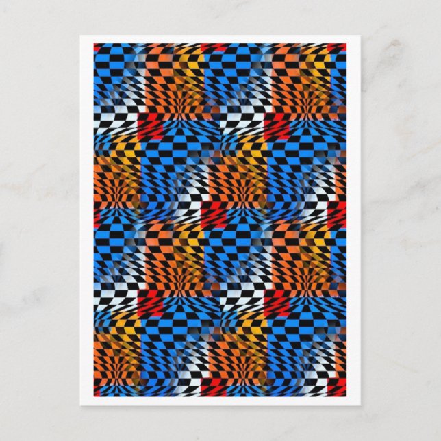 Tarjeta postal de la llovizna óptica (Anverso)