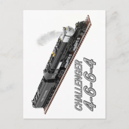 Tarjeta postal de la locomotora Challenger 4-6-6-4