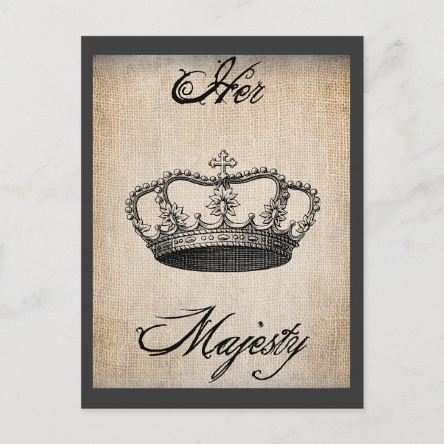 Tarjeta postal de la Majestad de la Corona (Anverso)