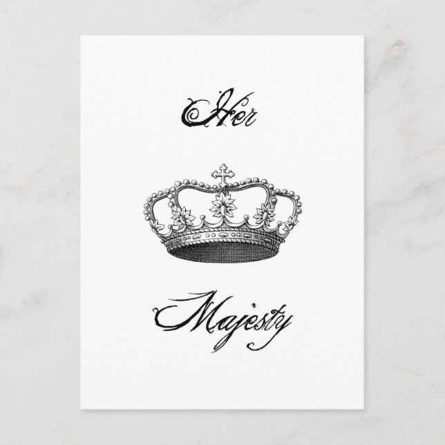 Tarjeta postal de la Majestad de la Corona (Anverso)