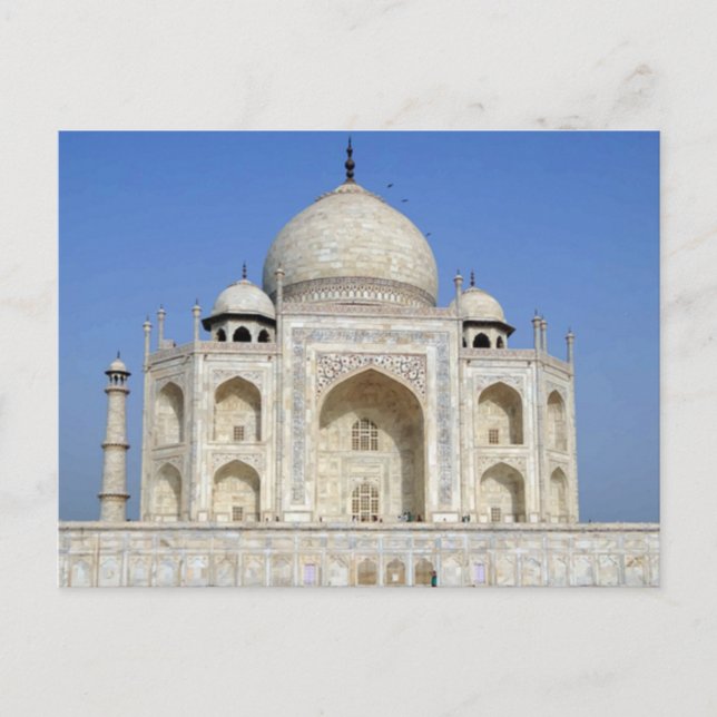 Tarjeta postal de la mansión Taj Mahal (Anverso)
