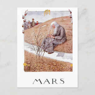 Tarjeta postal de la marcha de Elsa Beskow