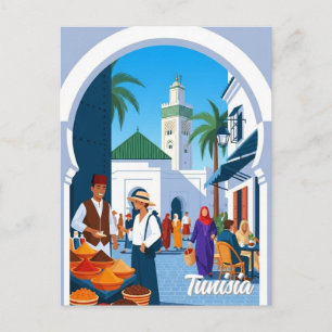 Tarjeta postal de la Medina de Túnez Túnez Viajes
