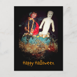 Tarjeta postal de la mezcla de monstruos de Hallow