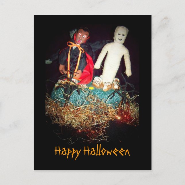 Tarjeta postal de la mezcla de monstruos de Hallow (Anverso)