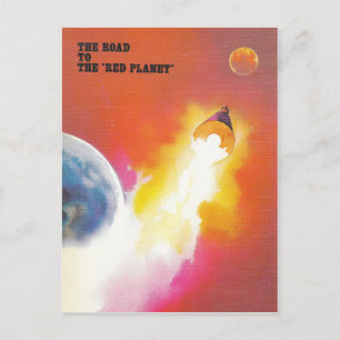 Tarjeta postal de la misión de Marte