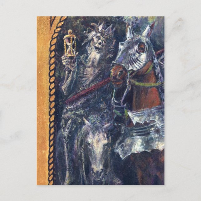 Tarjeta postal de la muerte de Grim Reaper (Anverso)