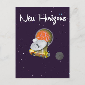 Tarjeta postal de la nave espacial New Horizons en