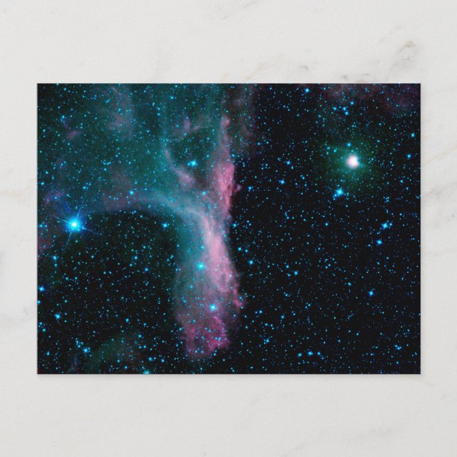Tarjeta postal de la nebulosa DG129 (Escorpio) (Anverso)