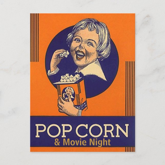 Tarjeta postal de la noche de la película Invitaci (Anverso)