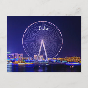 Tarjeta postal de la noria de Dubai