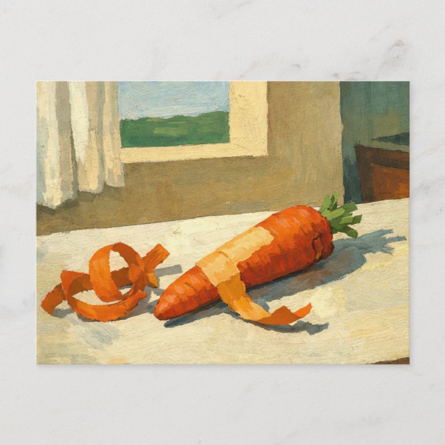 Tarjeta postal de la obra de arte de zanahoria más (Anverso)