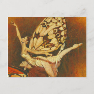 Tarjeta postal de la pareja de hadas