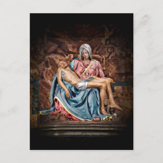 tarjeta postal de la PIEDAD de MIGUEL ÁNGEL