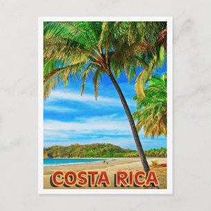 Tarjeta postal de la playa de Costa Rica