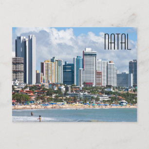Tarjeta postal de la playa de la ciudad de Natal B