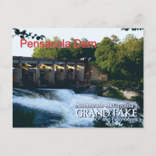 Tarjeta postal de la presa de Pensacola...Grand La