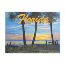 "TARJETA POSTAL DE LA PRIMAVERA DE FLORIDA PALMS"