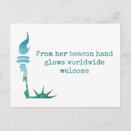 Tarjeta postal de la protesta de la libertad de la