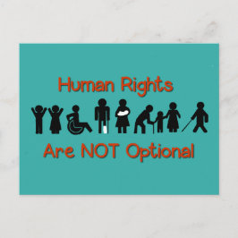 Tarjeta postal de la protesta por la discapacidad 