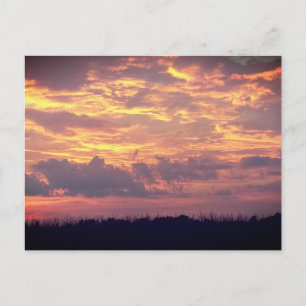 Tarjeta postal de la puesta de sol