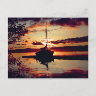 Tarjeta postal de la puesta de sol en Rocky Point