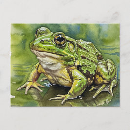 Tarjeta postal de la Rana de ojos dorados para Pos