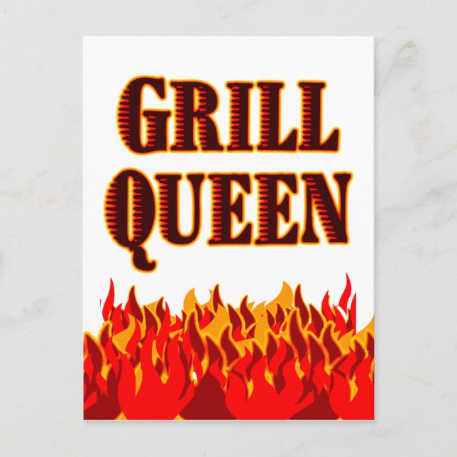 Tarjeta postal de la receta de Grill Queen Persona (Anverso)