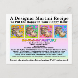 Tarjeta postal de la receta Oh-R-E-Oh Cookie Marti