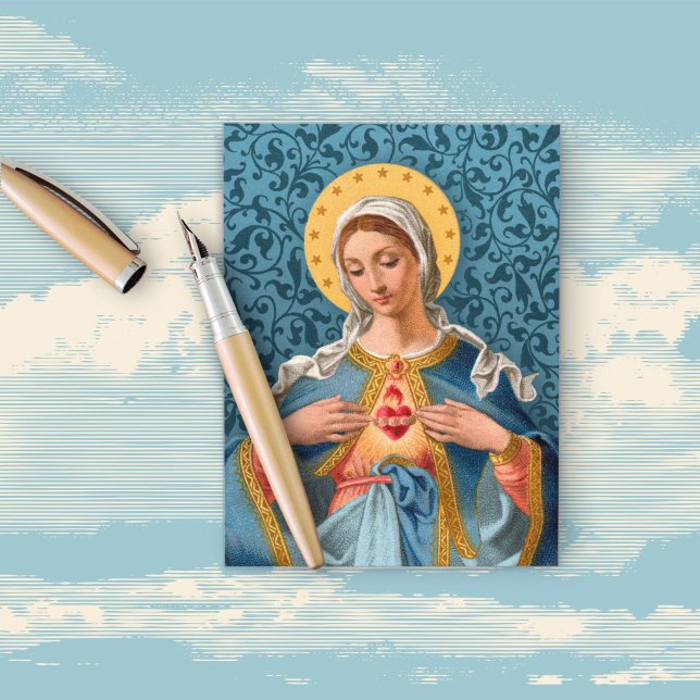 Tarjeta postal de la Reina del Cielo (Subido por el creador)