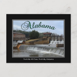 Tarjeta postal de la represa Alabama Prattville Mi