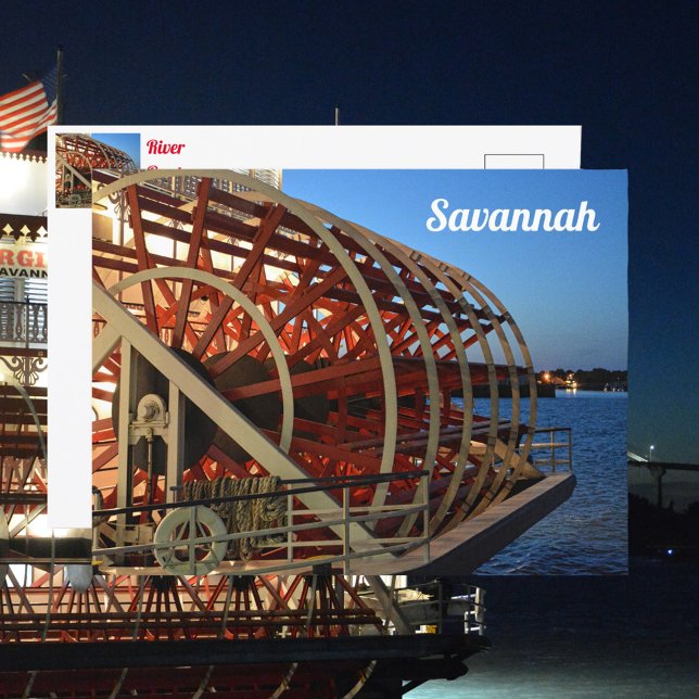 Tarjeta postal de la rueda de remo de Savannah Geo (Subido por el creador)