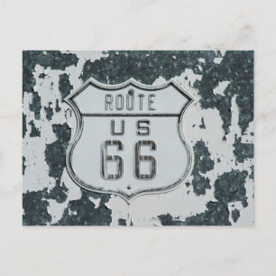 Tarjeta postal de la ruta 66 vintage