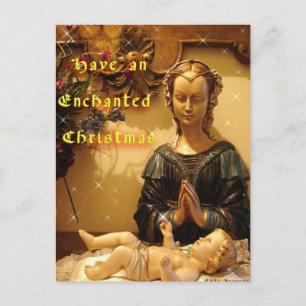 Tarjeta postal de la Santa Madre y el Hijo